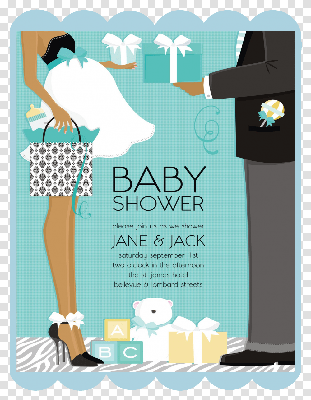 Invitacion Baby Shower Parejas Transparent Png