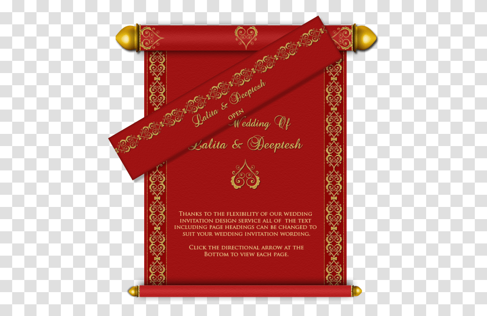 Invitation Card Design, Scroll Transparent Png