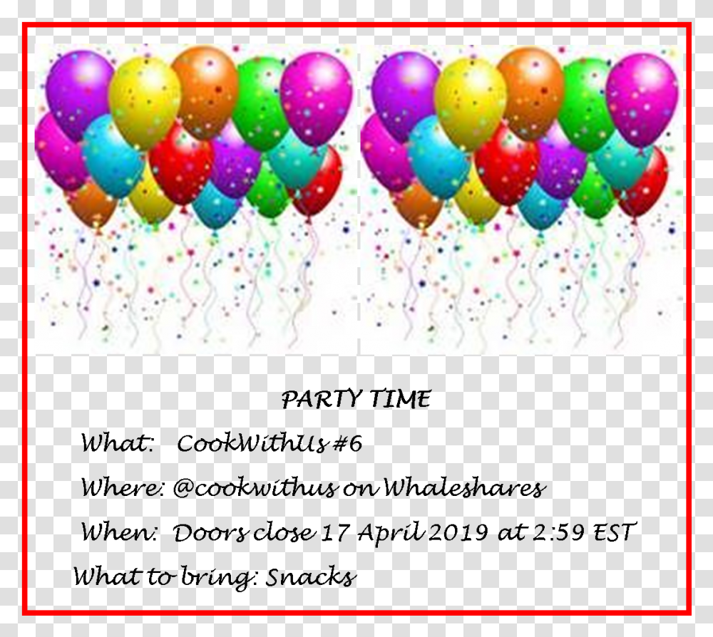 Invitation Fireworks And Balloons Clipart Transparent Png