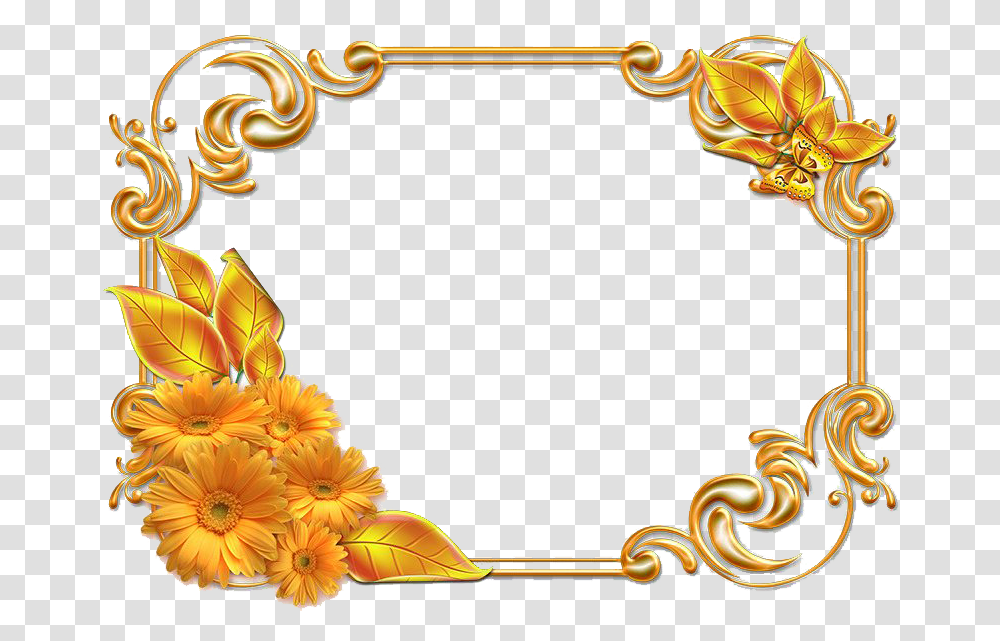 Invitation Gold Frame Image Mart Gold Frame, Graphics, Floral Design, Pattern, Wreath Transparent Png