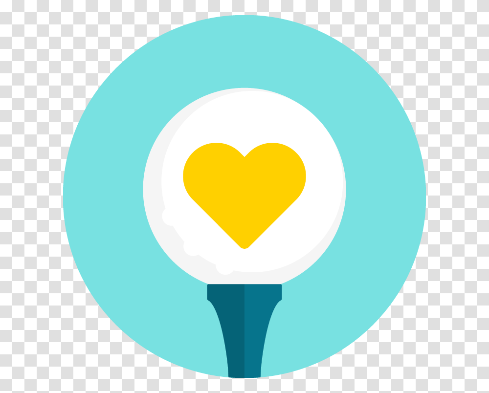 Invitational Golf Ball Icon, Heart, Lighting, Sweets, Food Transparent Png