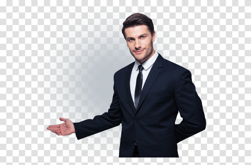 Invite Business Man, Tie, Suit, Overcoat Transparent Png