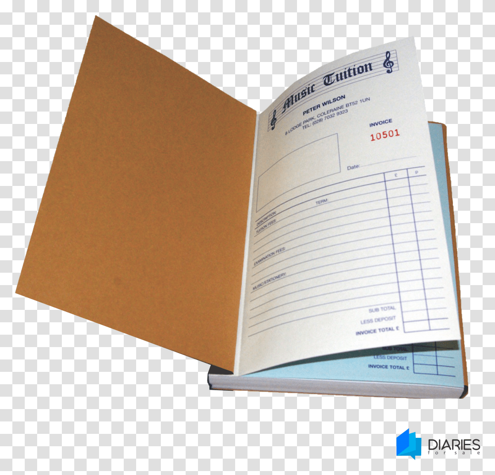 Invoice Book Printing Johannesburg Personal Invoice Books Transparent Png
