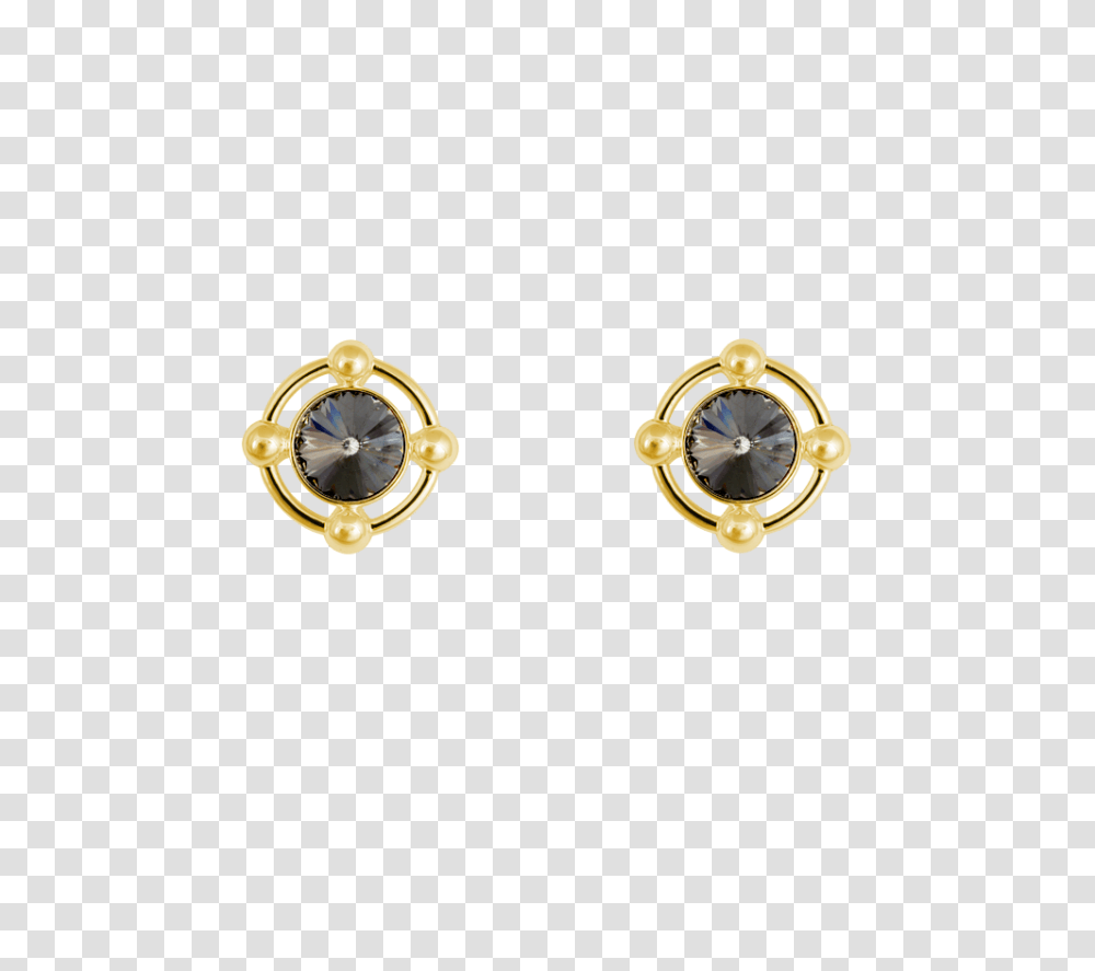 Ioaku Atom Earrings Studs Gold Smoke Solid, Analog Clock, Wristwatch, Clock Tower, Architecture Transparent Png