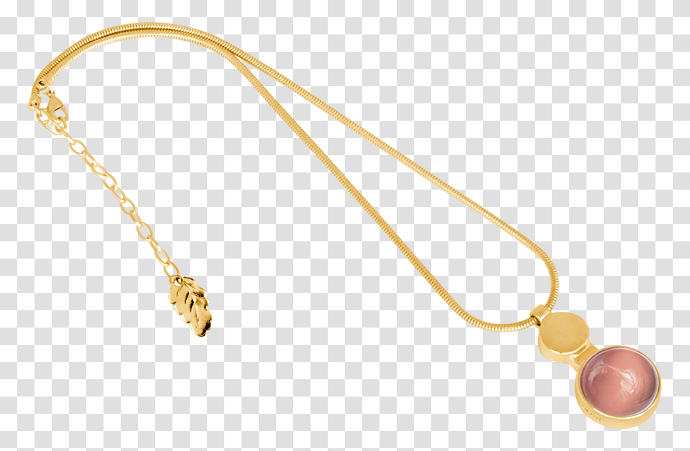 Ioaku Moon Amulet Necklace 45 Gold Light Pink Necklace, Bow, Whip, Leash Transparent Png