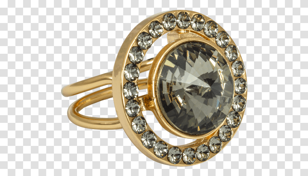 Ioaku Ring Swarovski Gold Smoke Pre Engagement Ring, Accessories, Accessory, Jewelry, Gemstone Transparent Png