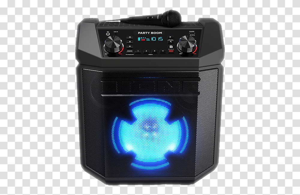 Ion Audio Party Boom Ion Audio Party Boom Rechargeable Speaker With Lights, Camera, Electronics, Oven, Appliance Transparent Png