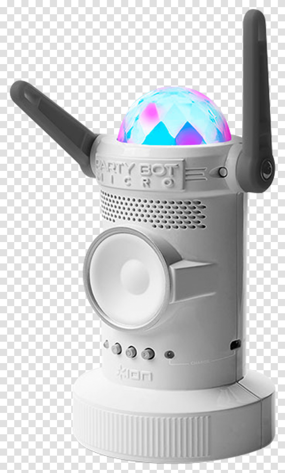 Ion Party Bot Micro, Electronics, Machine, Speaker, Sphere Transparent Png