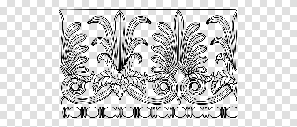Ionic Banner Decoration Vector Image Ornamental Design, Gray, World Of Warcraft Transparent Png