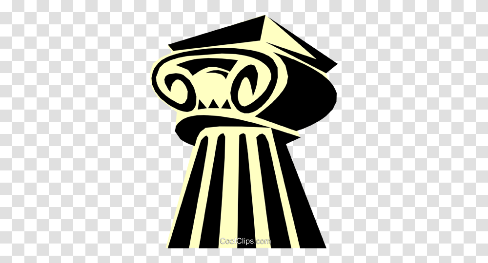 Ionic Column Greek Royalty Free Vector Clip Art Illustration, Label, Hat Transparent Png