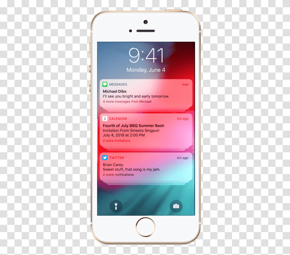Ios 12 Push Notifications New Message Push Notification, Mobile Phone, Electronics, Cell Phone, Iphone Transparent Png
