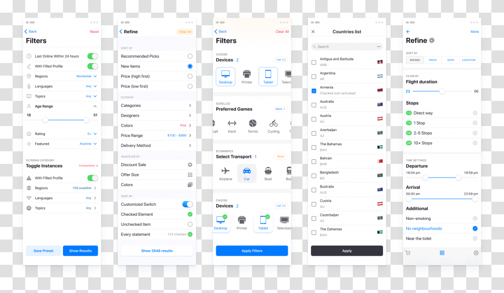 Ios 13 Ui Kit Figma, Computer, Electronics, Menu Transparent Png