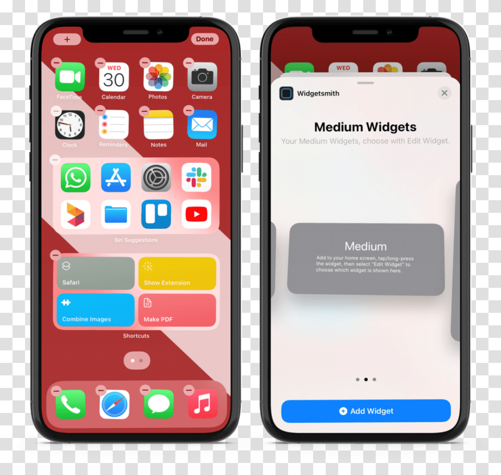 Ios 14 How To Create Custom Iphone Home Screen Widgets Iphone Xr Blue Apps, Mobile Phone, Electronics, Cell Phone Transparent Png