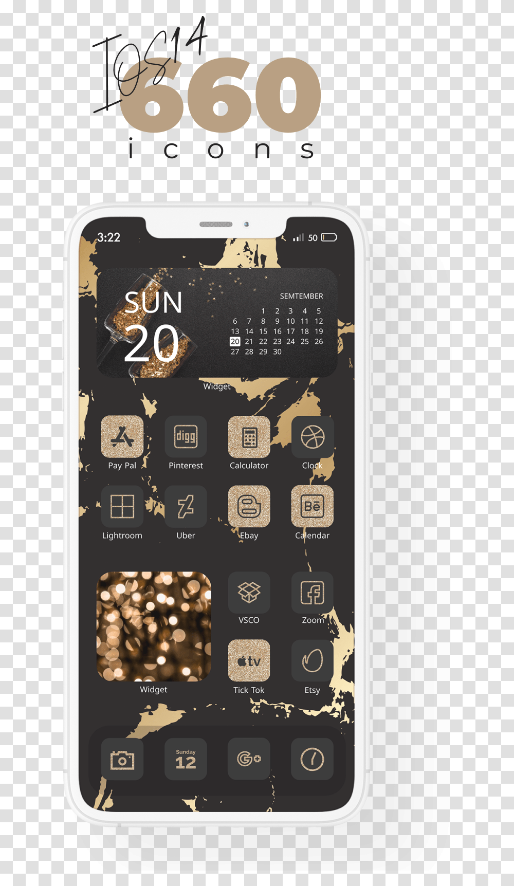 Ios 14 Icons Pack Aesthetic Glitter Dot, Mobile Phone, Electronics, Cell Phone, Text Transparent Png