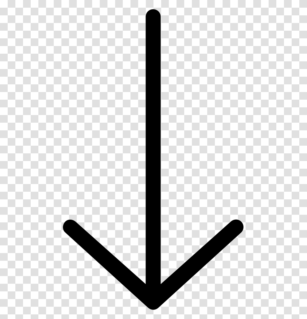 Ios Arrow Thin Down Icon Free Download, Anchor, Hook, Emblem Transparent Png
