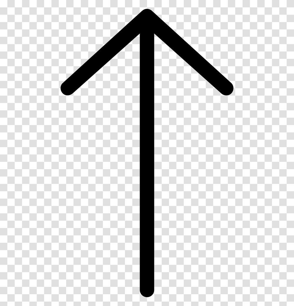 Ios Arrow Thin Up Thin Up Arrow, Weapon, Emblem, Trident Transparent Png