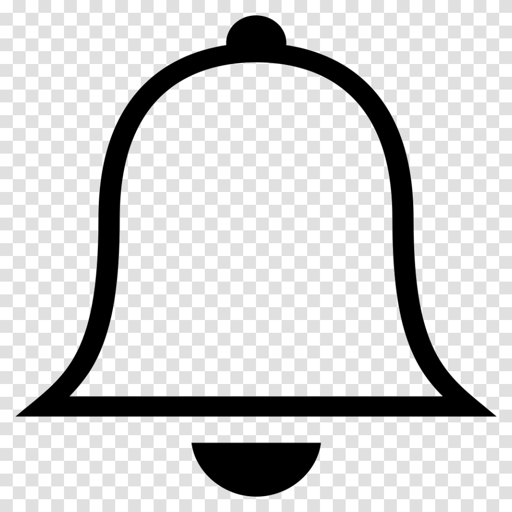 Ios Bell Outline Comments Bell Outline, Apparel, Silhouette, Stencil Transparent Png