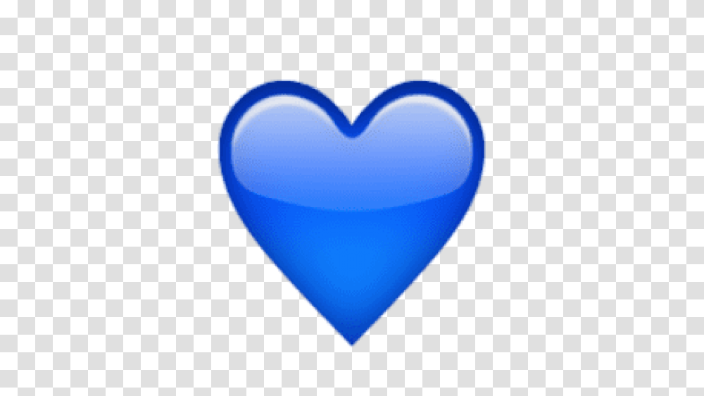 Ios Emoji Blue Heart, Pillow, Cushion, Balloon Transparent Png