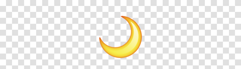 Ios Emoji Crescent Moon, Banana, Fruit, Plant, Food Transparent Png