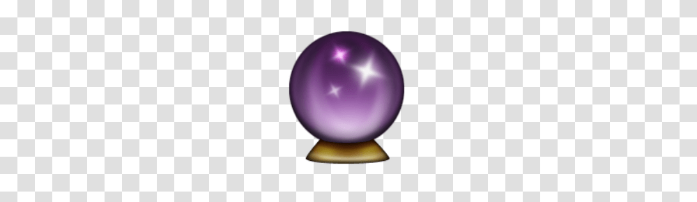 Ios Emoji Crystal Ball, Sphere, Purple, Balloon, Hardhat Transparent Png