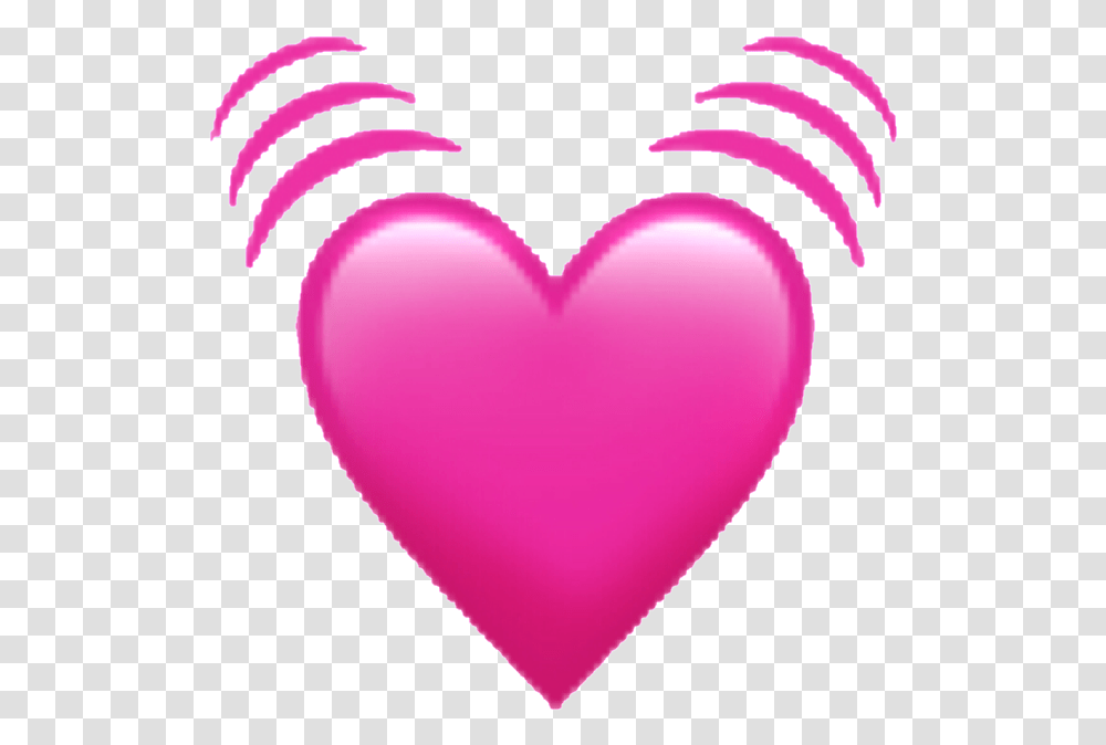 Ios Emoji Emoji Iphone Ios Heart Hearts Spin Edit Plain Pink Heart Emoji, Balloon Transparent Png