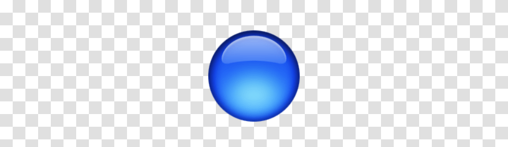 Ios Emoji Large Blue Circle, Sphere, Balloon Transparent Png