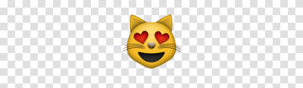 Ios Emoji Smiling Cat Face With Heart Shaped Eyes, Pac Man, Angry Birds, Parade Transparent Png