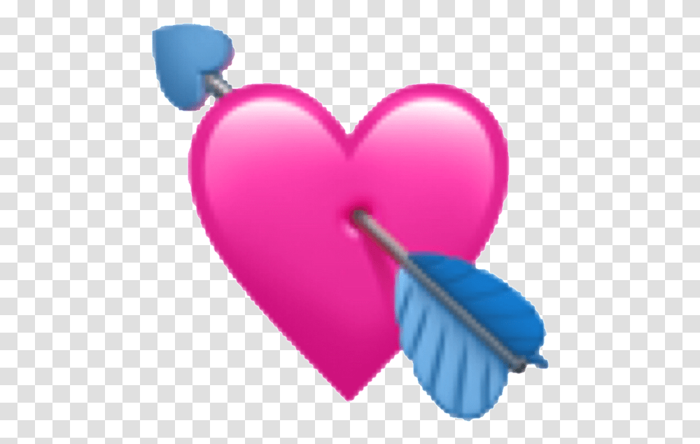 Ios Hearts Spin Edit Pink Heart Emoji Iphone, Balloon, Sweets, Food, Confectionery Transparent Png