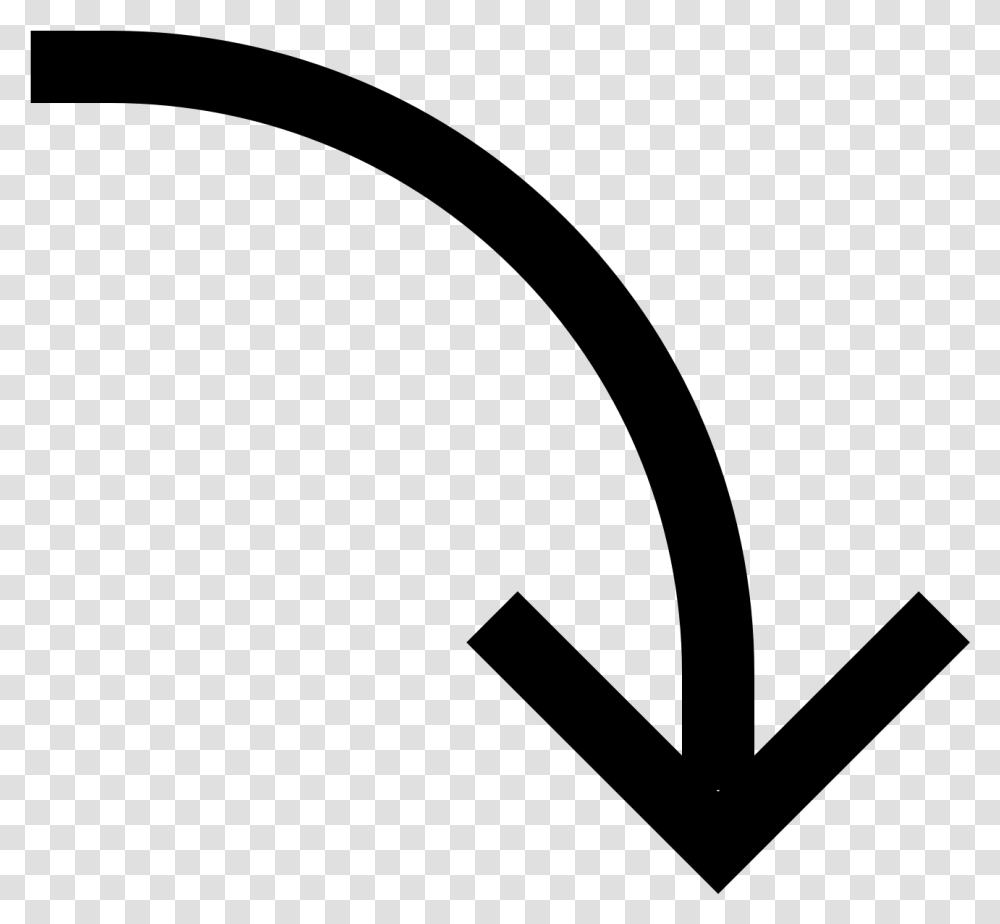 Ios Icon Down Curved Arrow To The Right, Gray, World Of Warcraft Transparent Png