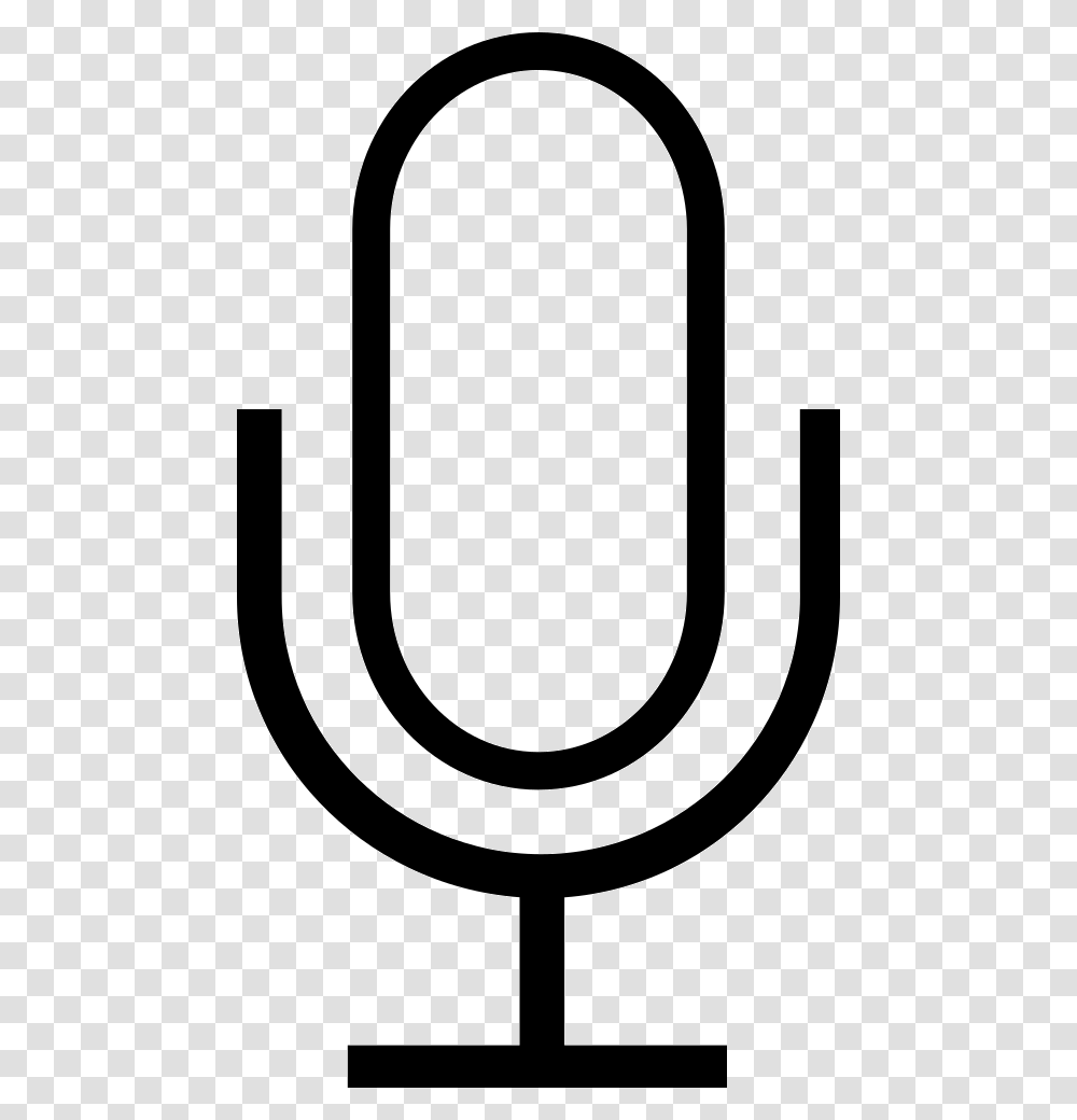 Ios Mic Outline Icon Free Download, Brick, Stencil, Lamp Transparent Png