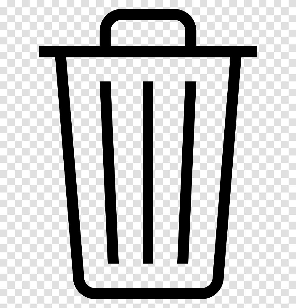 Ios Trash Outline Icon Free Download, Stencil, Bottle, Bow Transparent Png