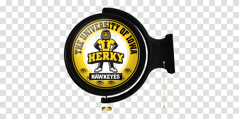 Iowa Hawkeyes Herky, Label, Text, Wristwatch, Lighting Transparent Png