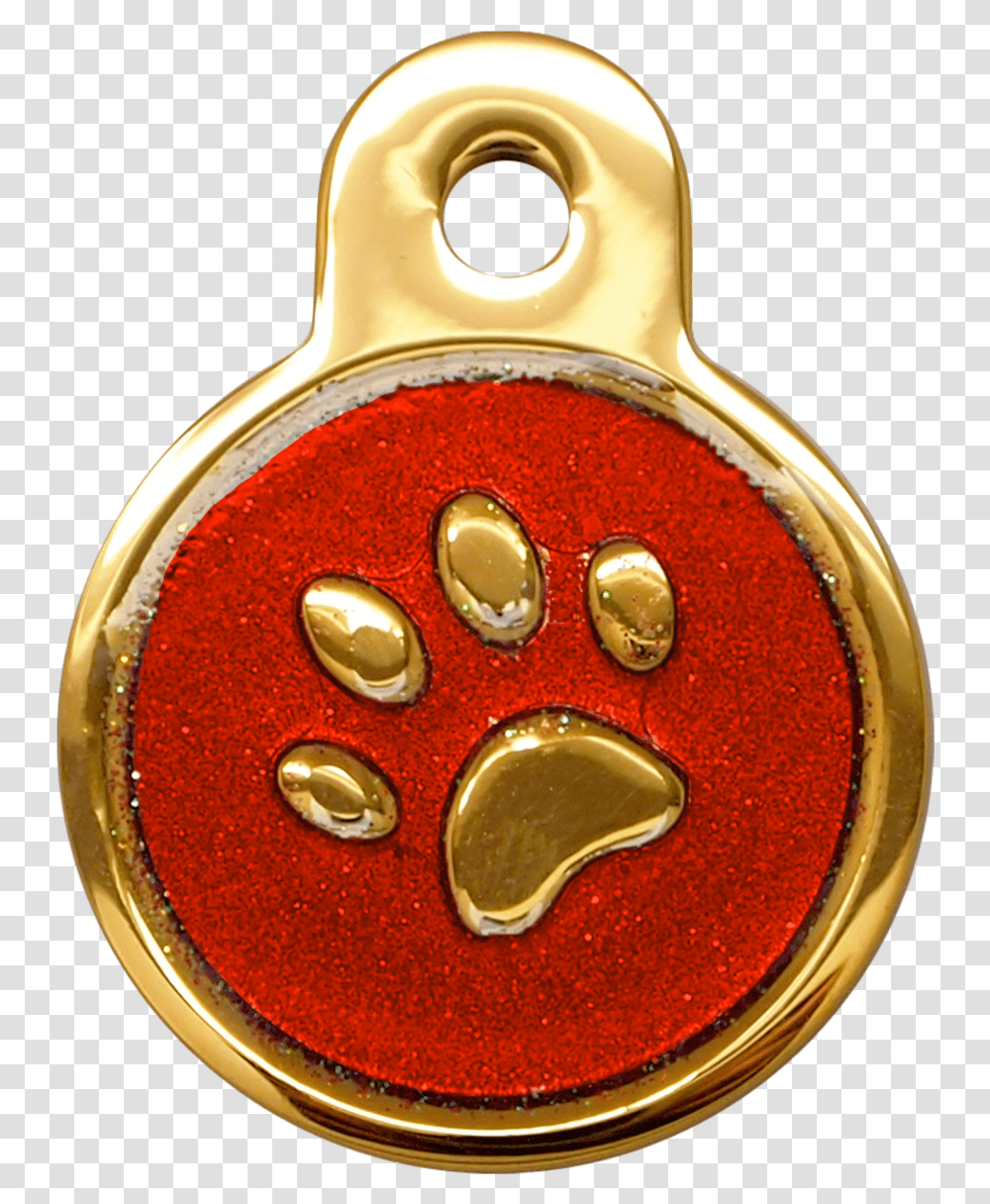Ip Gold Red Glitter Mini Circle Paw, Spoon, Cutlery Transparent Png