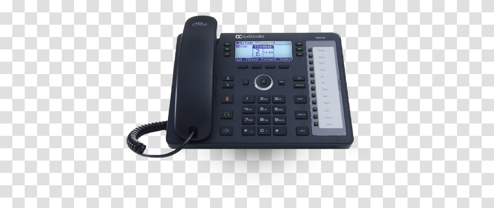 Ip Phone Enterprise Microsoft Teams And Audiocodes Ip Phones, Electronics, Mobile Phone, Cell Phone, Dial Telephone Transparent Png