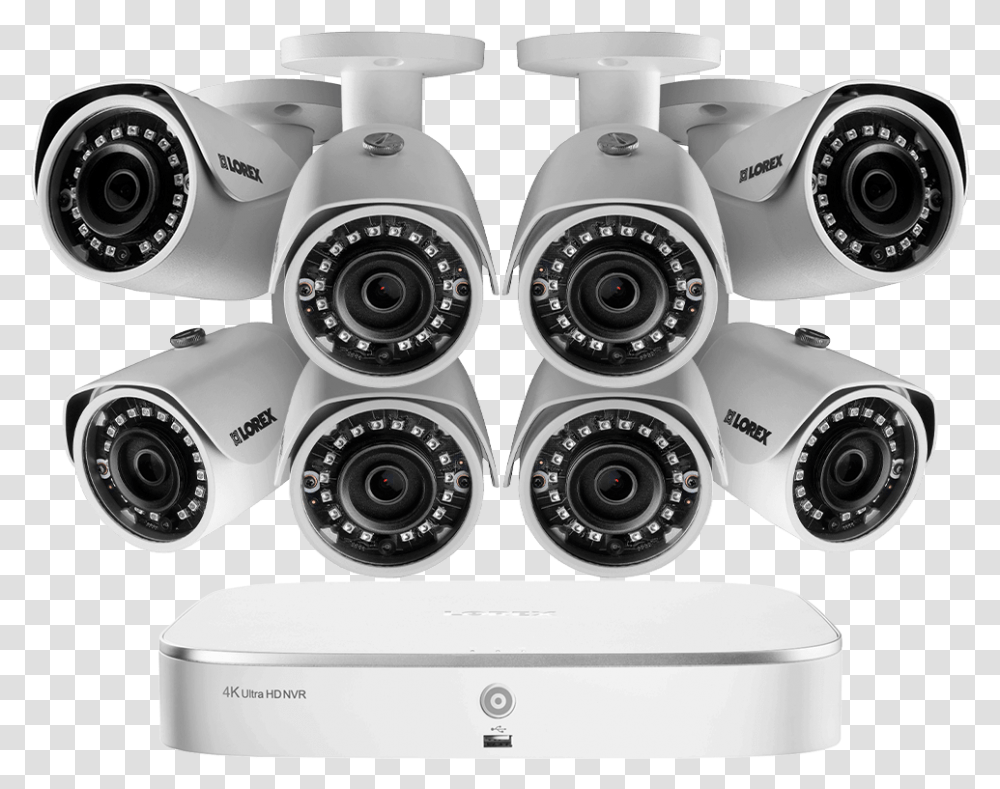Ip Security Camera System With 8 Channel Nvr And Lorex Security Cameras, Electronics, Digital Camera, Video Camera Transparent Png