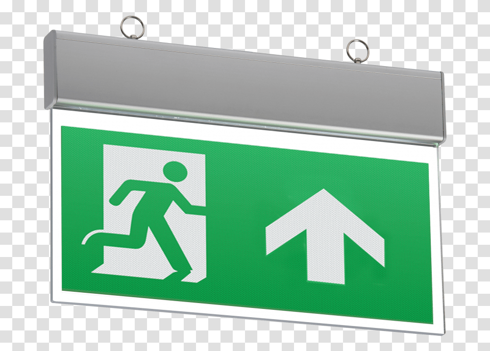 Ip20 Ceiling Mounted Led Emergency Exit Sign Pictogramme Sortie De Secours, Road Sign, Mailbox, Letterbox Transparent Png