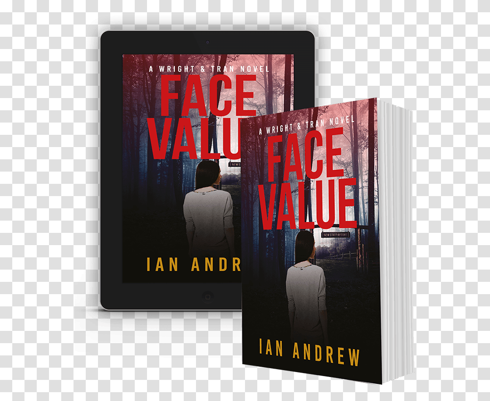 Ipad And 3d Book Mockup Face Value 800 X Book Cover, Person, Human, Poster, Advertisement Transparent Png
