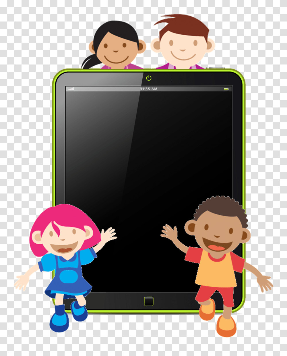 Ipad Clipart Cute Kid, Electronics, Monitor, Screen, Display Transparent Png
