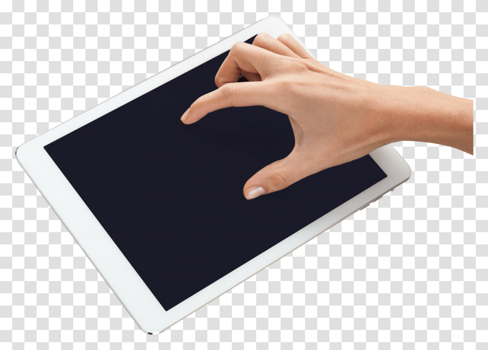 Ipad Tablet Computer, Person, Human, Electronics, Mousepad Transparent Png