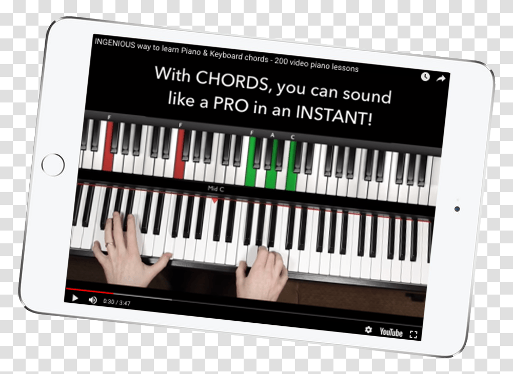 Ipad Video Trailer Musical Keyboard, Piano, Leisure Activities, Musical Instrument, Person Transparent Png