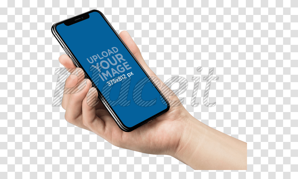 Iphone 11 Pro Mockup Being Held Against Mockup Iphone X Hand Free, Mobile Phone, Electronics, Cell Phone, Person Transparent Png
