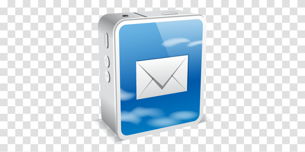 Iphone 4 White Email Icon Mail Icon 3d, Mailbox, Letterbox, Envelope, Airmail Transparent Png