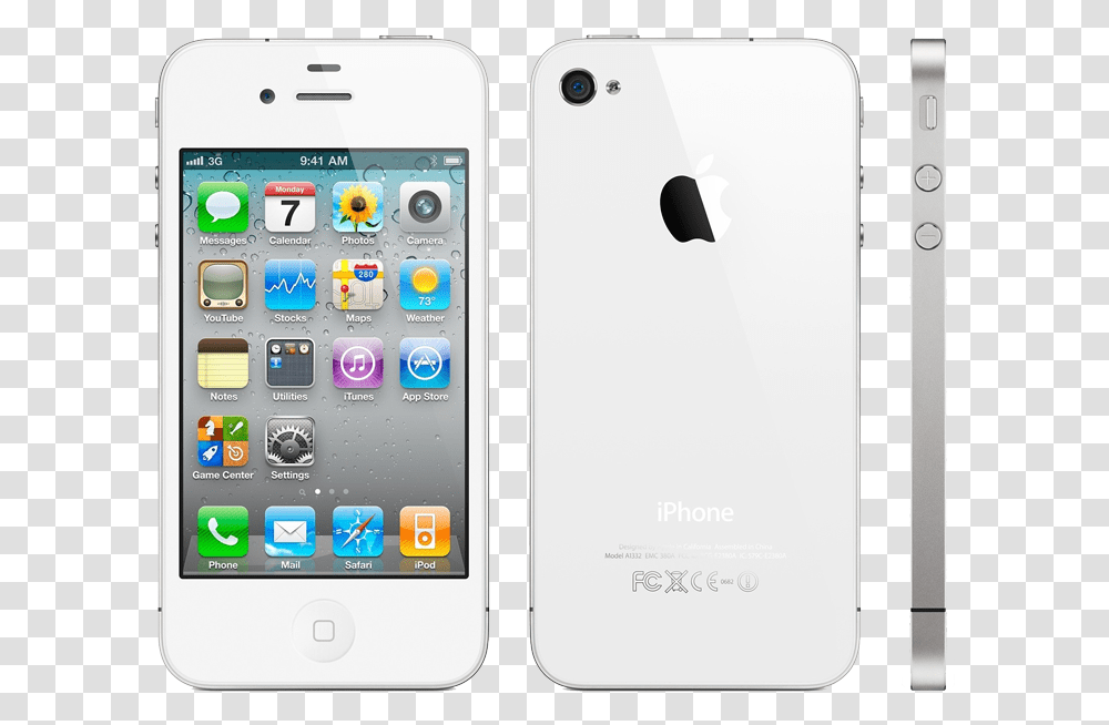 Iphone 4s White View Iphone 5 White Front, Mobile Phone, Electronics, Cell Phone, Ipod Transparent Png
