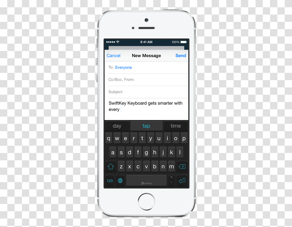 Iphone 5s Running Swiftkey Keyboard Smartphone, Mobile Phone, Electronics, Cell Phone, Text Transparent Png