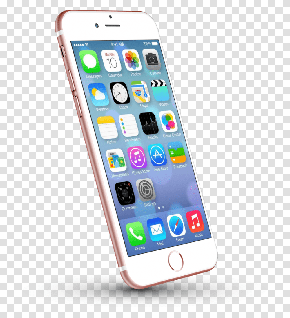 Iphone 6 7 8 Rose Gold Phone Hd Image Download, Mobile Phone, Electronics, Cell Phone Transparent Png