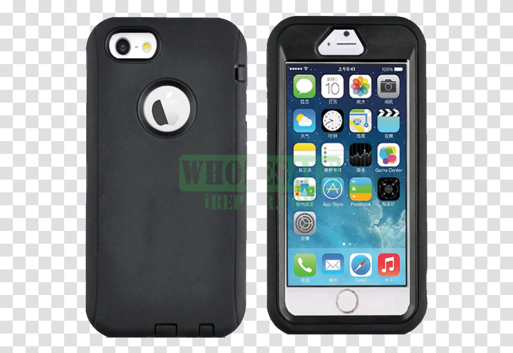 Iphone 6 Black Hybrid Protector Case Iphone Se Skal Lder, Mobile Phone, Electronics, Cell Phone Transparent Png