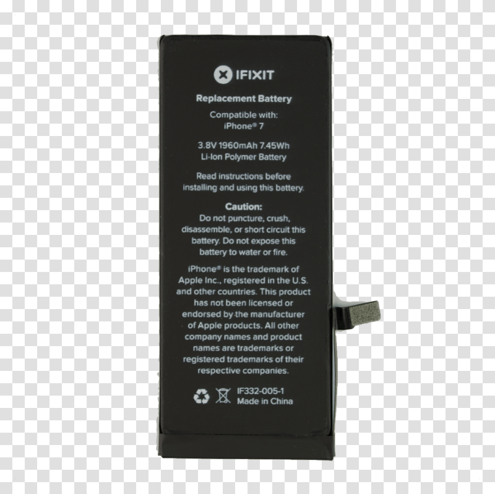 Iphone 7 Replacement Battery Iphone 6s Plus, Plaque, Label, Statue Transparent Png