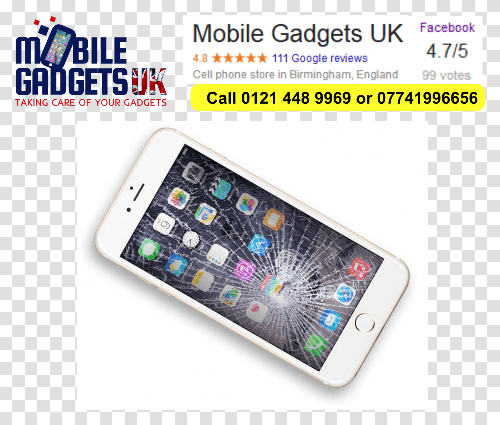 Iphone 7 Screen Iphone Cracked Phone Screen, Electronics, Mobile Phone, Cell Phone Transparent Png