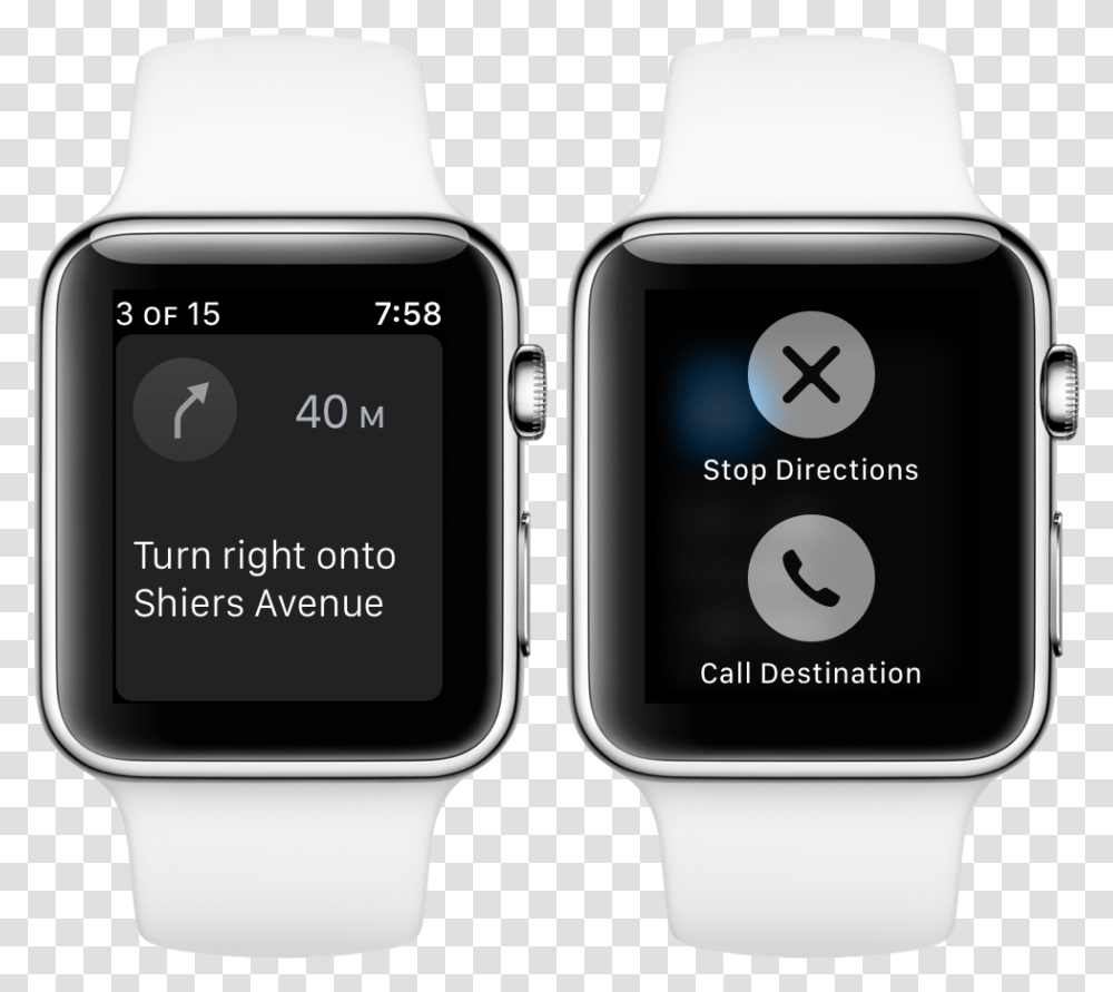 Iphone Call Apple Watch Series 3 Water Lock, Wristwatch, Digital Watch, Mobile Phone, Electronics Transparent Png
