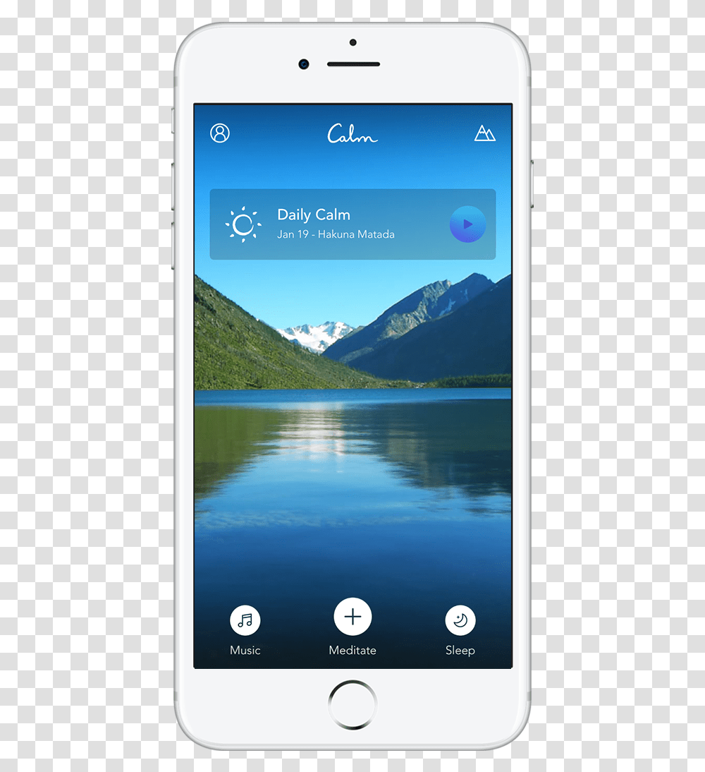 Iphone Calm App Banner, Mobile Phone, Electronics, Outdoors, Nature Transparent Png